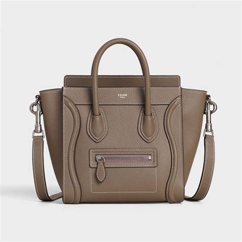 drummed calfskin celine|Women's Nano luggage bag in drummed calfskin .